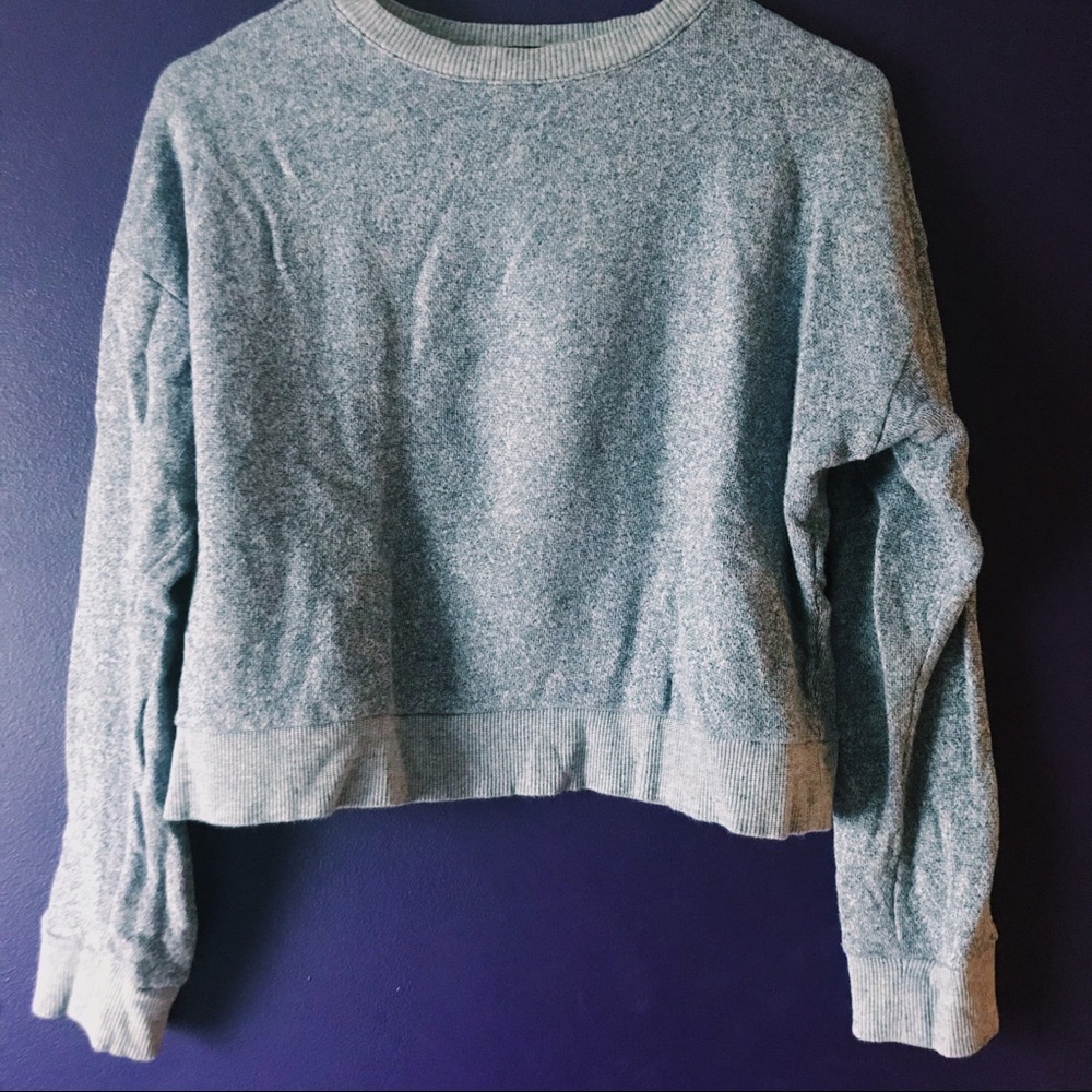 High Rise Blue Sweater